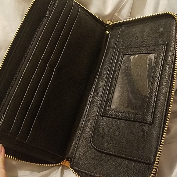 Betsey Johnson mustard dog wallet wristlet NWT - Picture 5 of 5